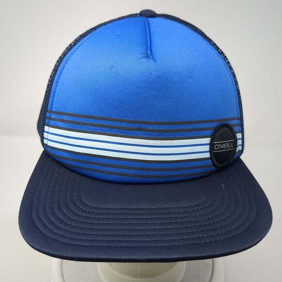O'Neill Est. 1952 Snapback Trucker Hat Blue One Size Adjustable Mesh Back - Picture 2 of 9